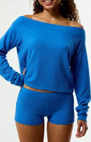Active Aspen Waffle Quinn Micro Shorts image number 3