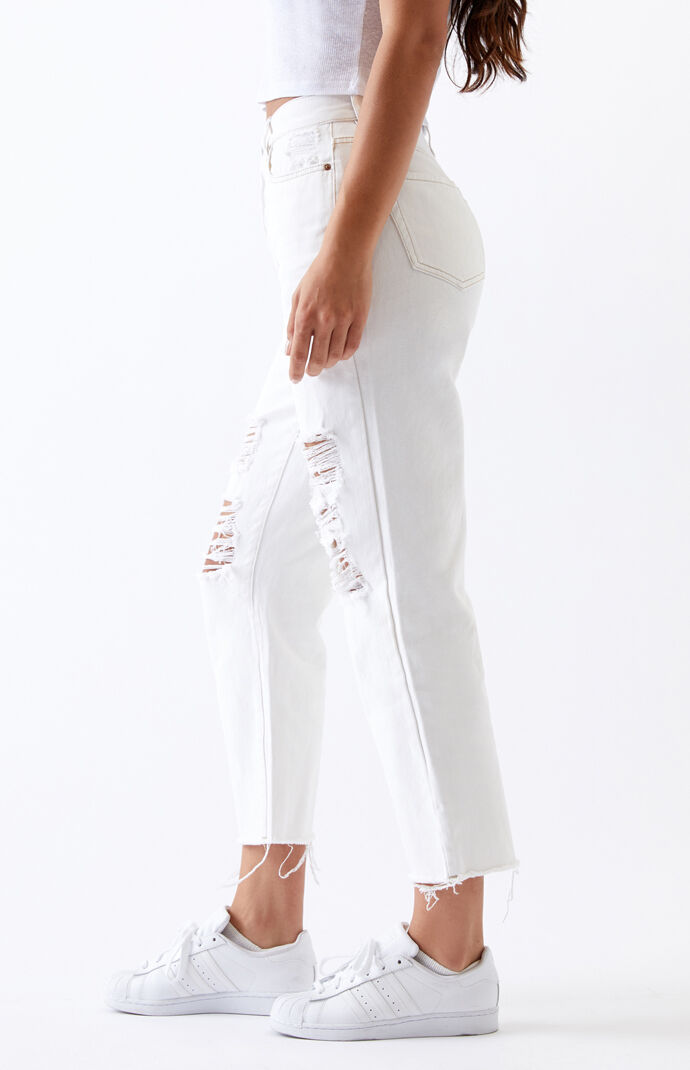 Chamomile High Waisted Straight Leg Jeans
