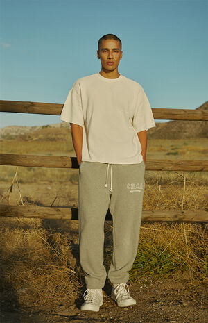 Eco Heather Oatmeal Phys. Ed. Sweatpants image number 2