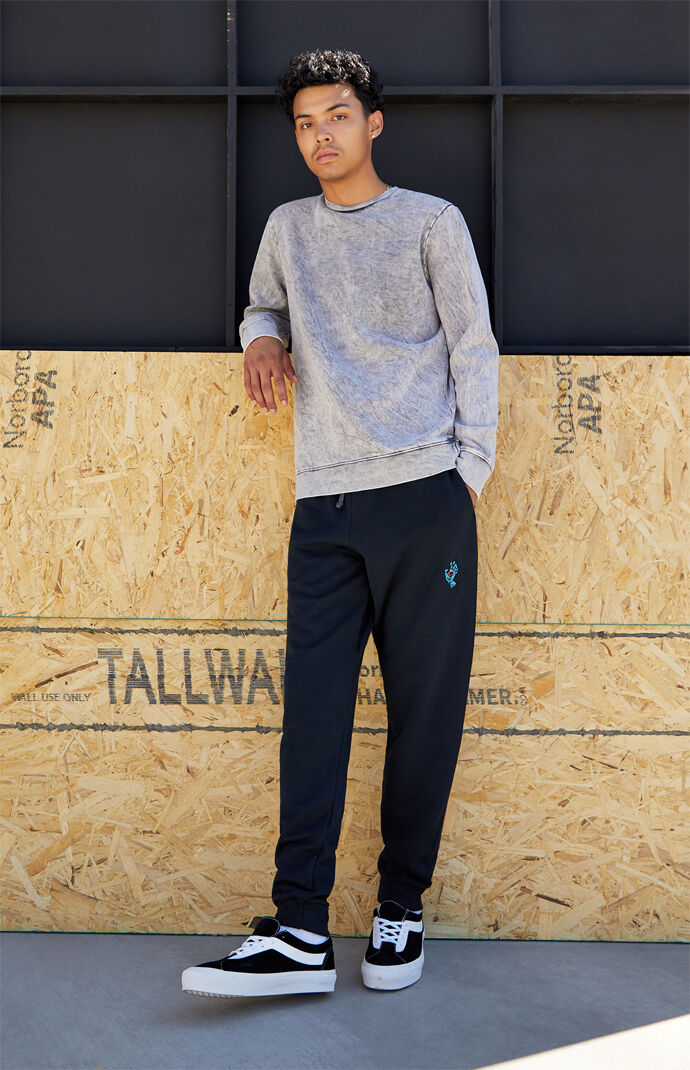 Acid Wash Crew Neck Sweatshirt