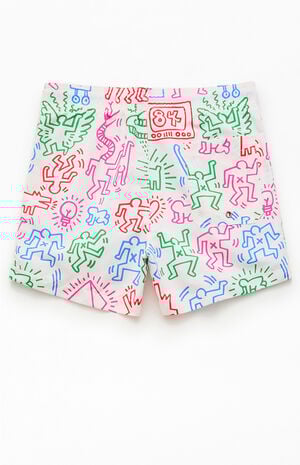 Keith Haring AOP 4" Swim Trunks image number 2