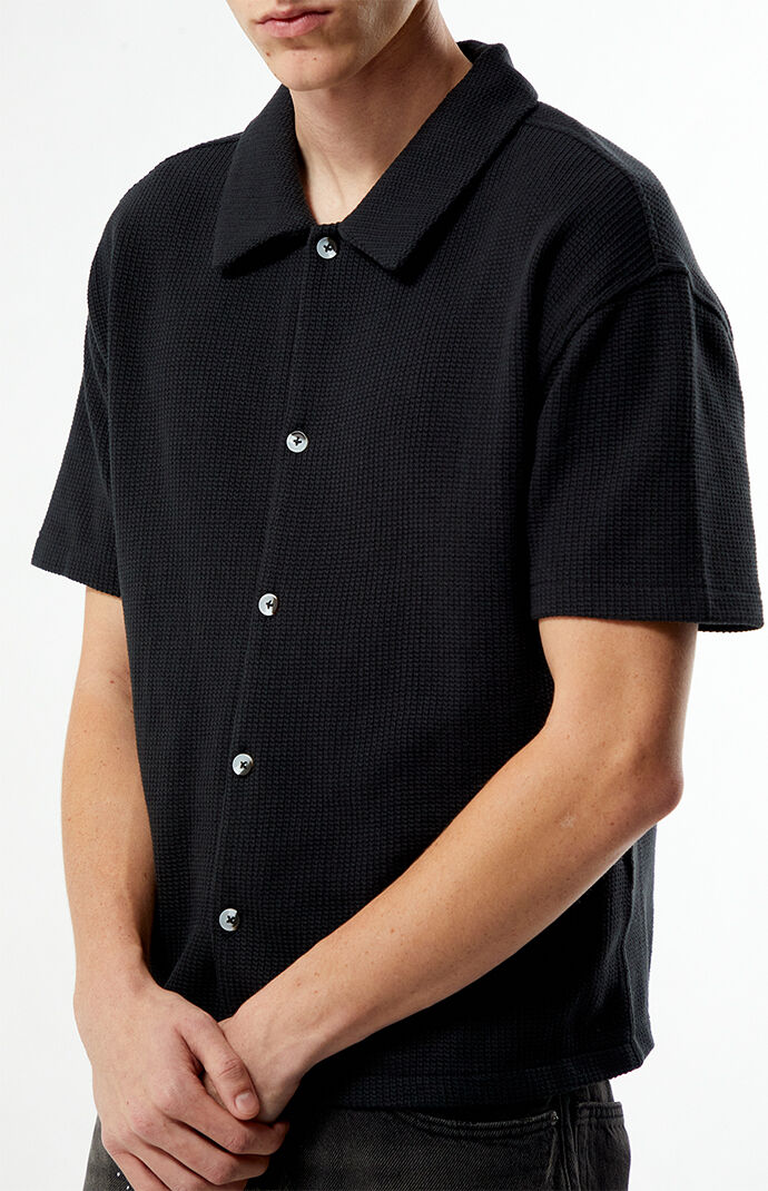 Pacsun Leone Solid Textured Camp Shirt