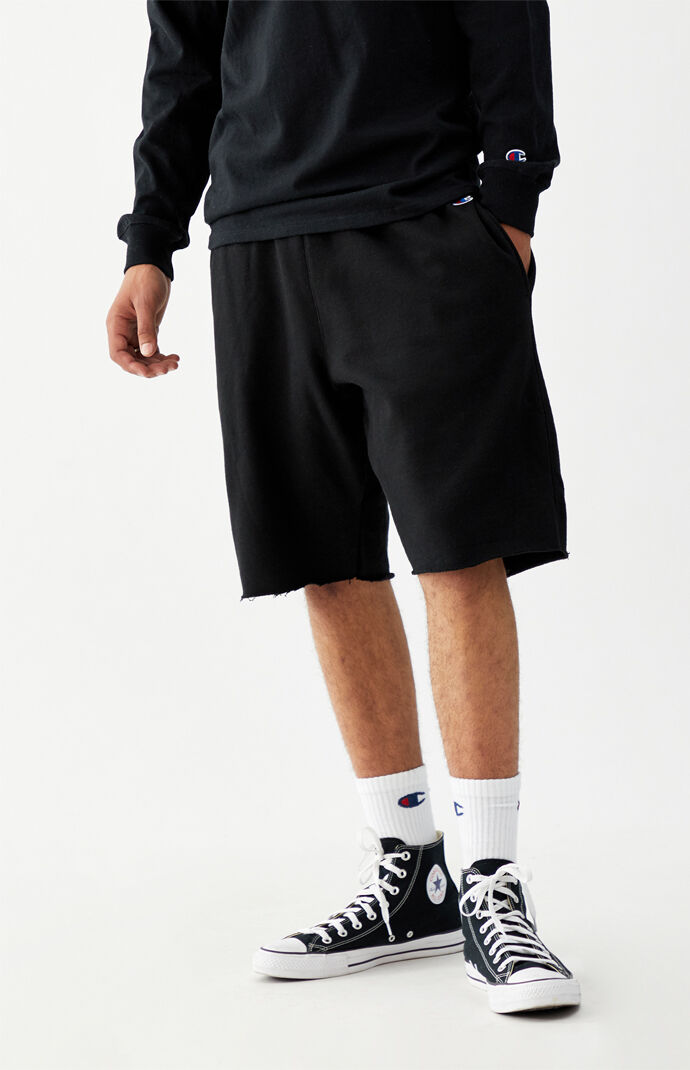 champion reverse weave cutoff sweat shorts