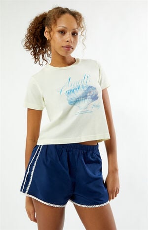 Athletic Lace Trim Shorts image number 2