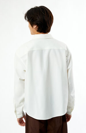 x PacSun Logo Button Up Long Sleeve Shirt image number 4