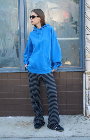 Electric Blue Christy Oversized Hoodie image number 4