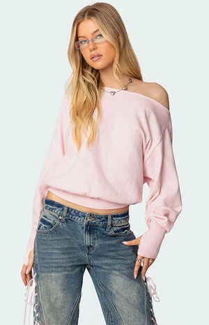 Off Shoulder Oversized Sweater image number 1