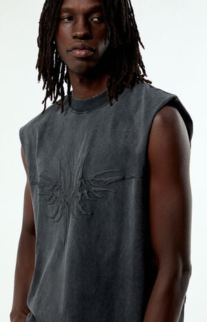 Cyber Wings Cut Off Muscle T-Shirt image number 4