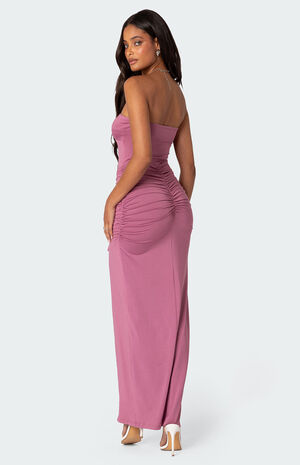 Ashley Gathered Ruffle Maxi Dress image number 4