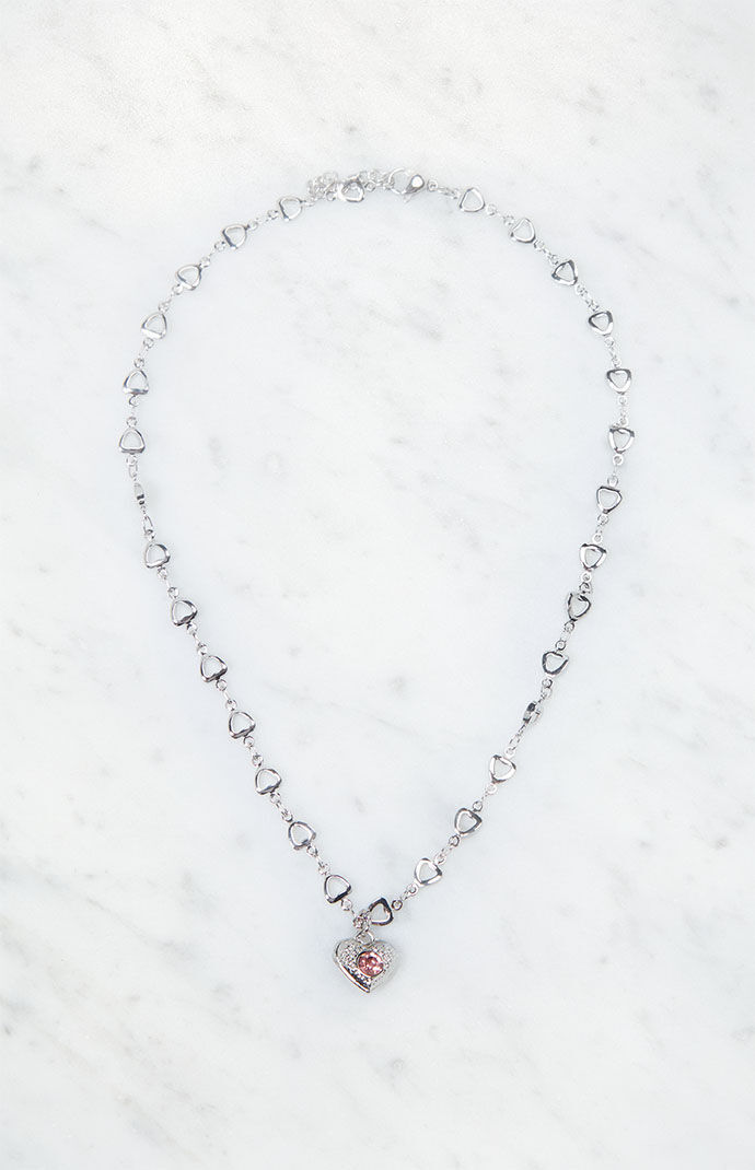 John Galt Heart Chain Necklace PacSun