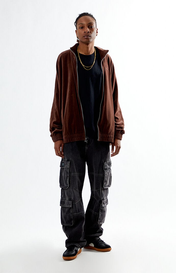 Puma Brown Velour T7 Track Jacket | PacSun