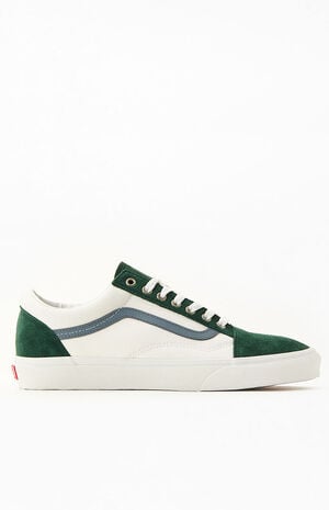 White & Green Old Skool Shoes PacSun