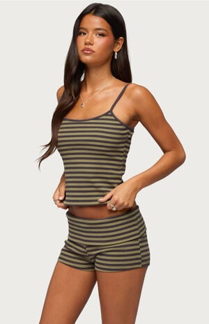 Jody Striped Ribbed Tank Top image number 2