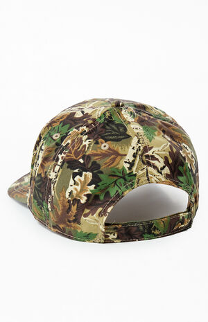 Tree Camo Trifecta Two Tone 5 Panel Snapback Hat image number 4