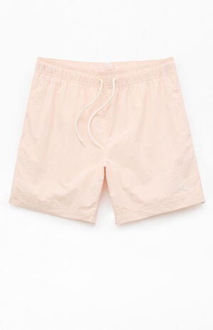 Pink Collegiate 6.5" Swim Trunks image number 1