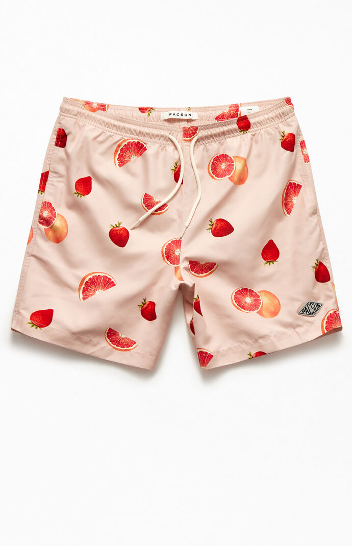 Assorted Fruit 17" Swim Trunks