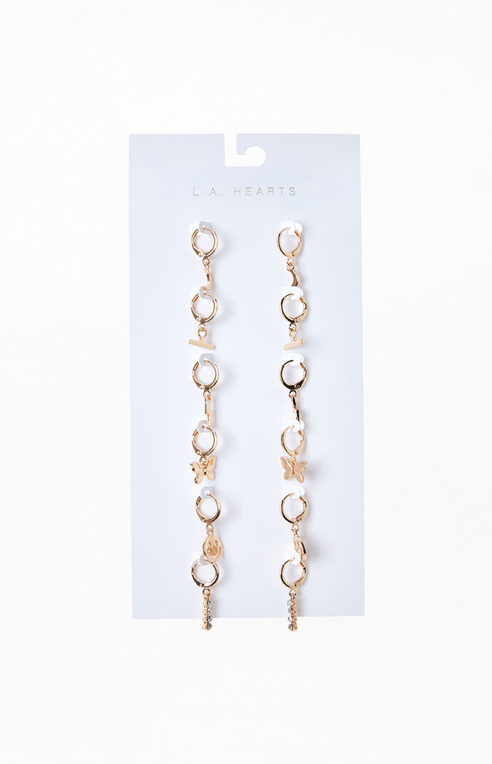 6 Pack Smiley Earrings