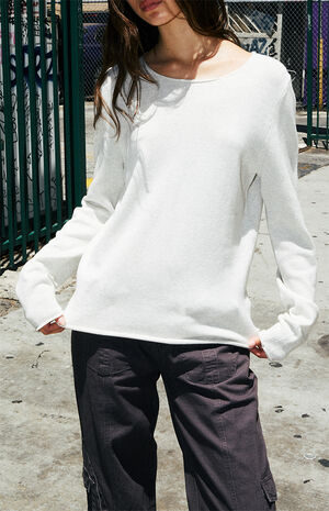 Light Gray Stella Cotton Sweater image number 1