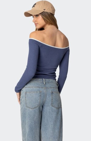 Tal Ruched Off Shoulder Top image number 4