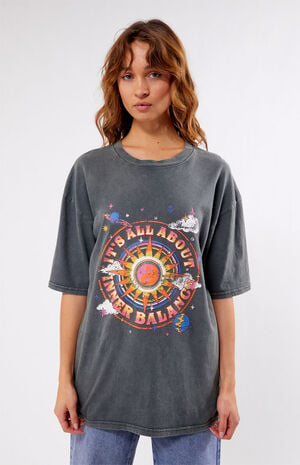 Inner Balance Washed Oversized T-Shirt
