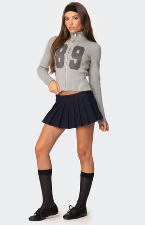 89 High Neck Zip Up Sweater image number 4