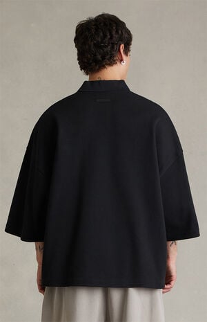 Vintage Black Signature &rsquo;90s Cropped Polo Shirt image number 4