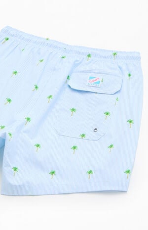 Palm Stripes Classic Line 5.5" Swim Trunks image number 4