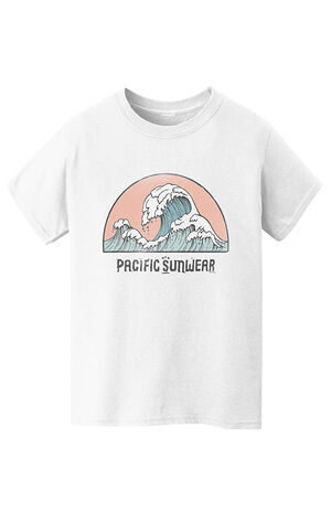 Kids Pacific Sunwear Wave Logo T-Shirt image number 1