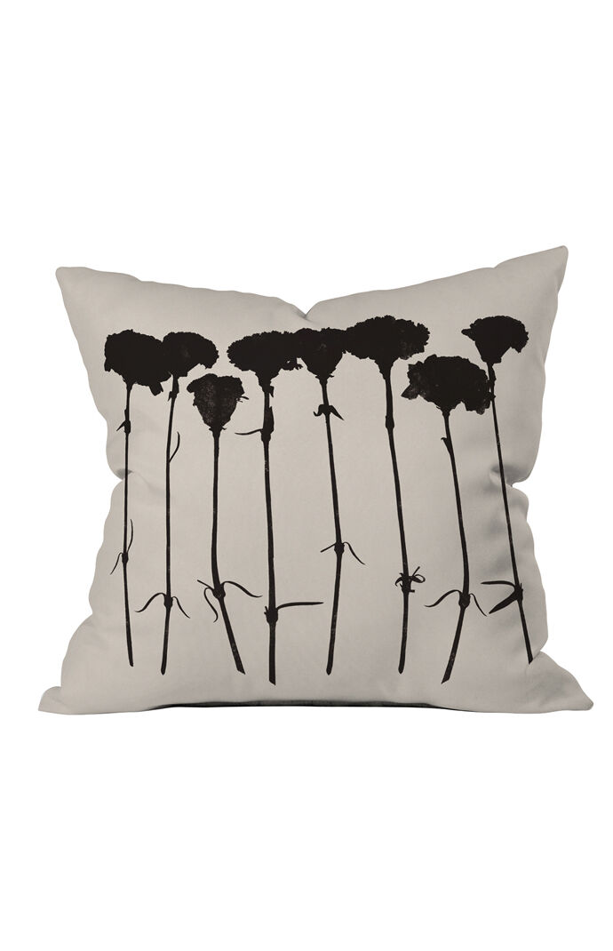 Carnations Throw Pillow