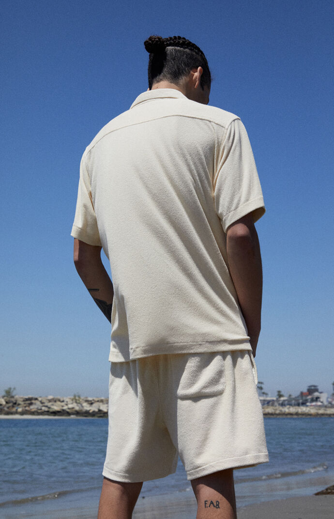 By PacSun Suite Terry Button Up Shirt