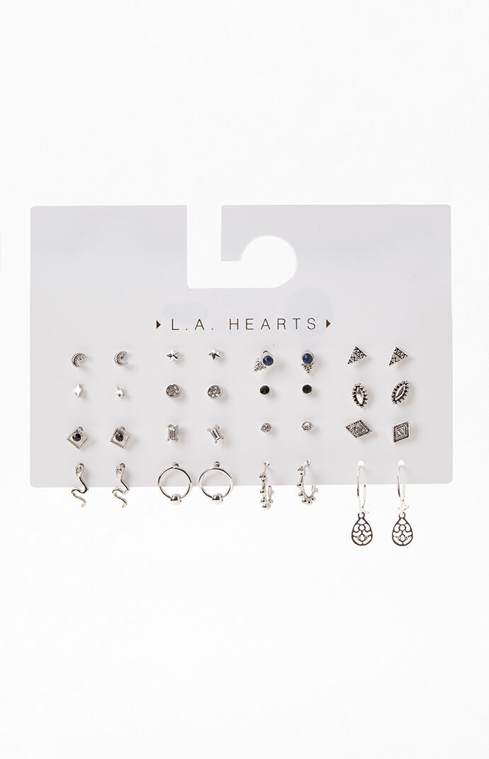 Earring packs best sale silver