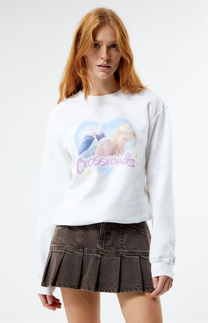 Britney Spears Crossroads Heart Crew Neck Sweatshirt image number 1