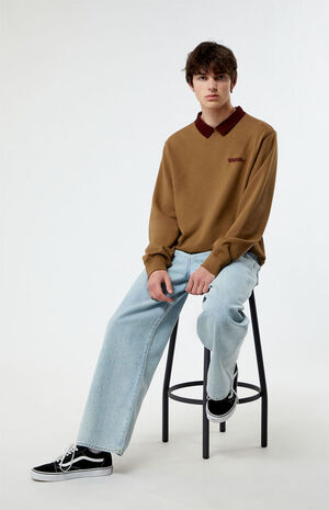 Lowered Collar Crew Neck Sweatshirt image number 3