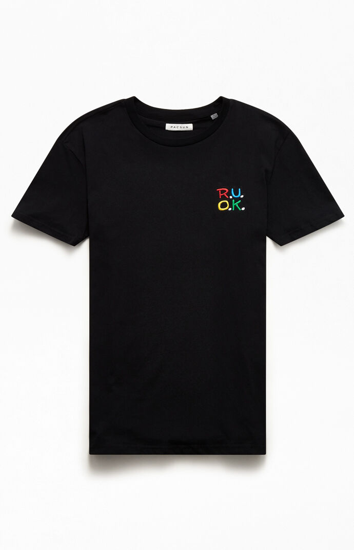 R U O K Embroidered T-Shirt