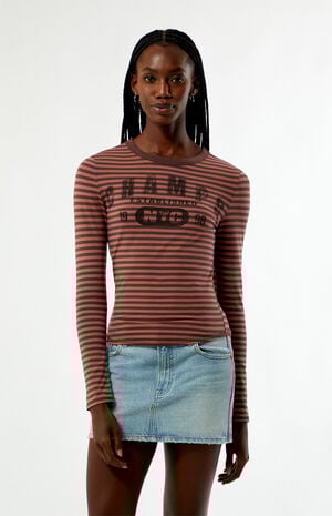 Champs Striped Long Sleeve T-Shirt image number 2