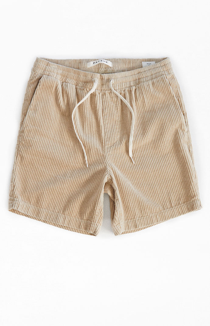 PacSun Cement Corduroy Volley Shorts PacSun