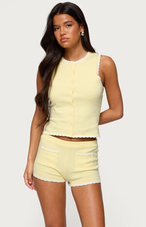 Leila Scalloped Knit Tank image number 2