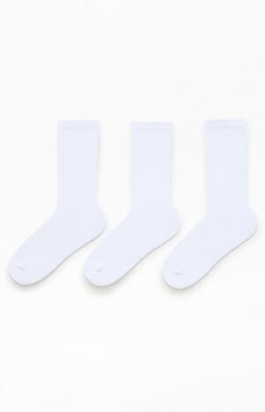 3 Pack White Clamp Arrows Crew Socks image number 2