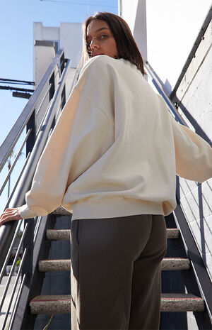 Cream Boston Crew Neck Sweatshirt image number 4