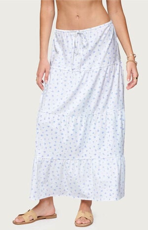 Charley Floral Tiered Maxi Skirt image number 1