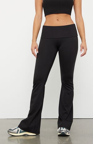PAC WHISPER Active Fold-Over Waistband Flare Yoga Pants image number 1