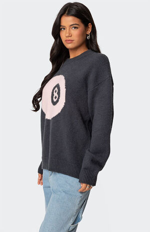 Magic 8 Oversized Chunky Knit Sweater image number 3