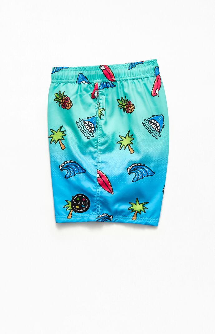 8 Bit 17" Swim Trunks