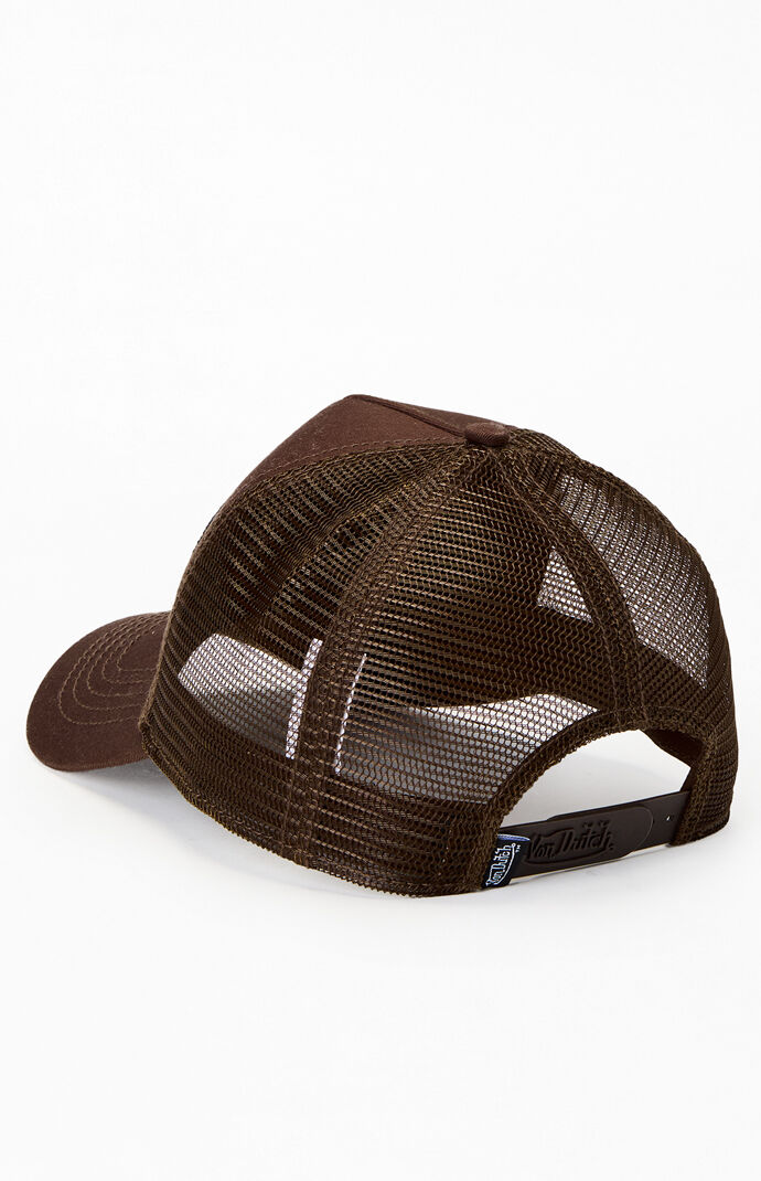 Von Dutch Brown Staple Trucker Hat