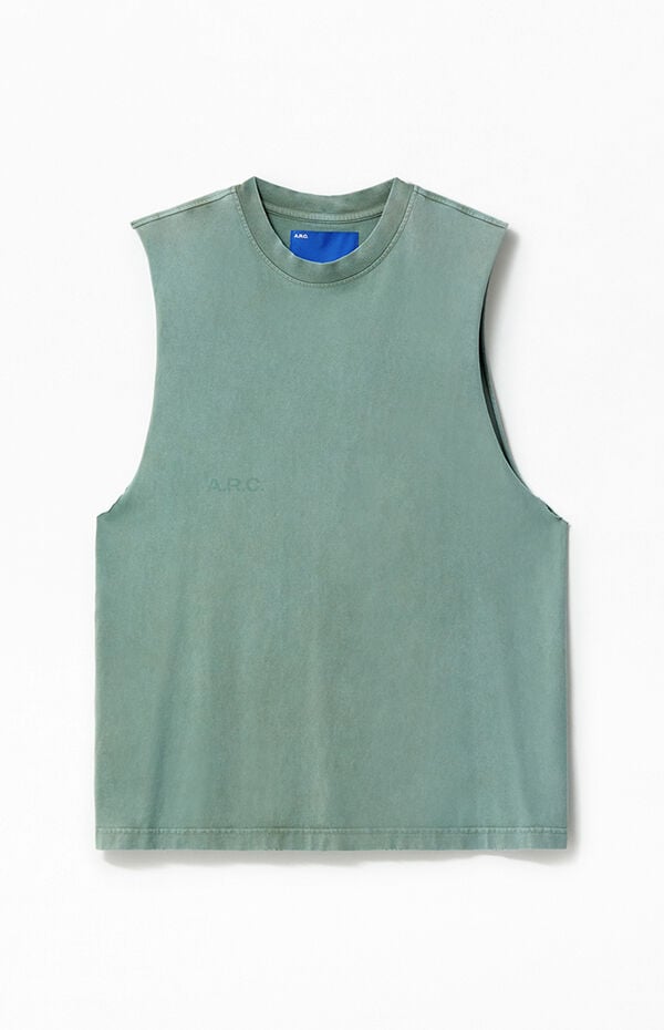 A.R.C. Seafoam Vintage Wash Cut Off Muscle T-Shirt