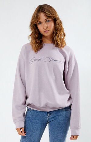 Pacific Sunwear Script Crew Neck Sweatshirt image number 1