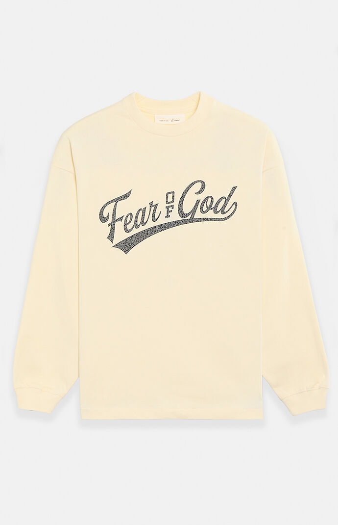 Fear of God Cream Merch Long Sleeve T-Shirt Fear of God Cream Merch Long Sleeve T-Shirt