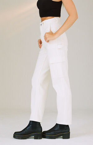 Off White Cargo Skate Pants image number 3