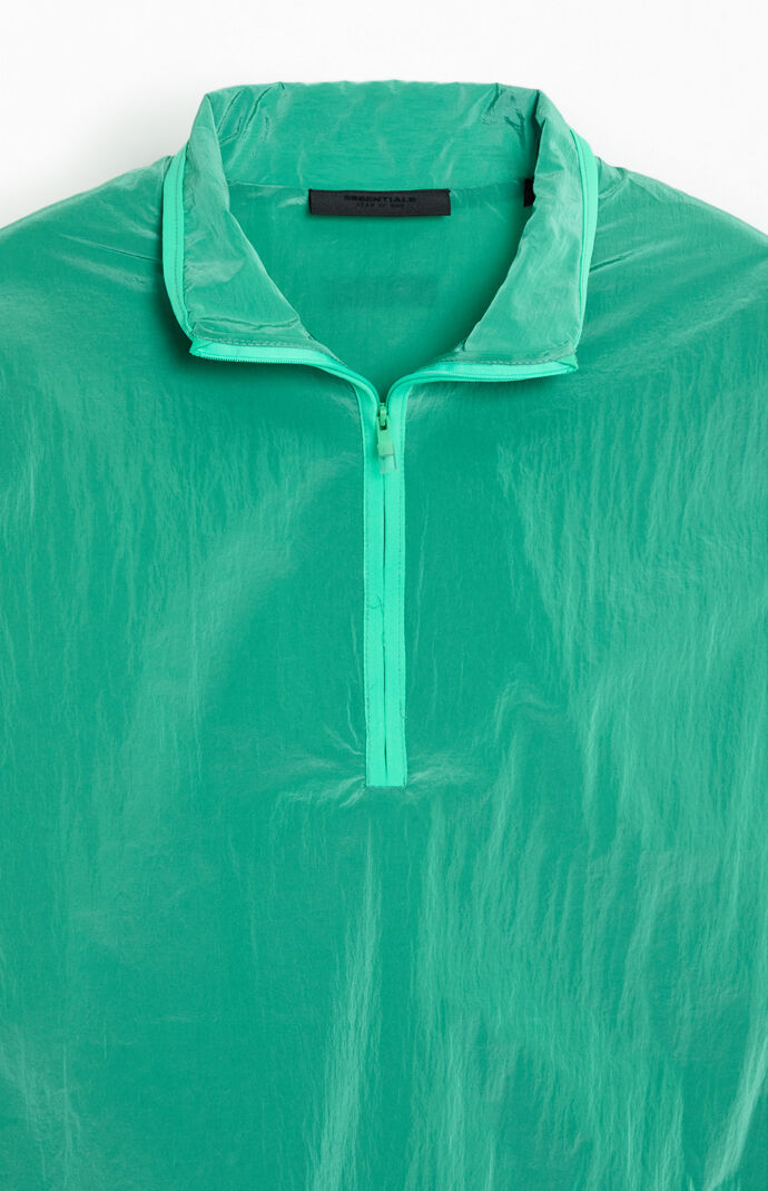 Fear of God ESSENTIALS Mint Leaf Half Zip Mock Neck Shirt