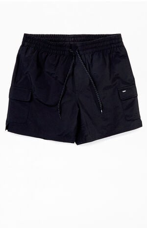 Black Nylon Cargo Shorts image number 1